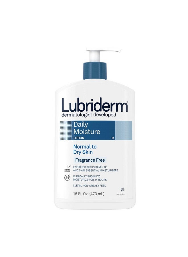 Daily Moisture Hydrating Unscented Body Lotion With Vitamin B5 For Normal To Dry Skin Nongreasy And Fragrancefree Lotion. 16 Fl. Oz