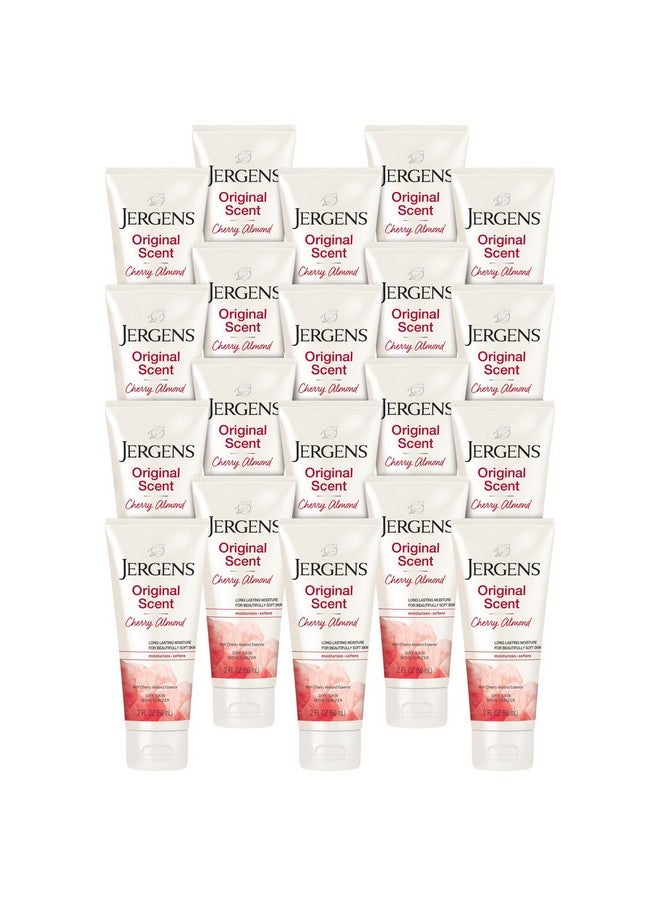 Original Scent Dry Skin Body Lotion Hand And Body Moisturizer Cherry Almond Essence Dermatologist Tested 2 Oz Pack Of 20