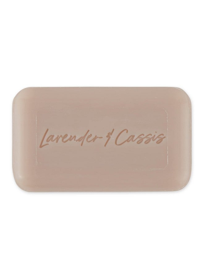 Wrapped Artisanal Soap Bar Organic Shea Butter Enriched Natural French Skincare Quad Milled For A Rich Smooth Lather Lavender & Cassis 150 Gram