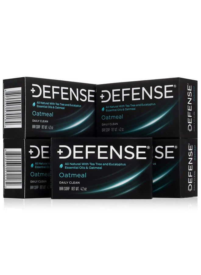 5Pk All Natural Oatmeal Bar Soap For Men Made By Wrestlers With Tea Tree Oil & Eucalyptus Oil To Promote Healthy Skin