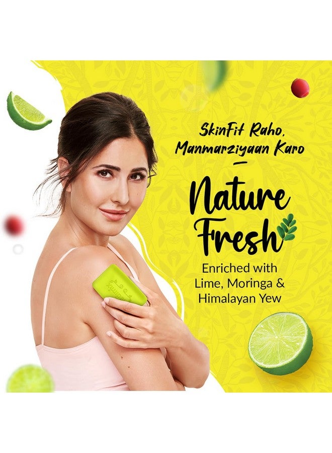 Ayurvedic Lime With Moringa Bathing Bar Soap125G (Buy 4 Get 1 Extra Combo Pack) Refreshed & Nourished Skin Shop Herbal Natural Parabenfree & Sulphatefree 100% Vegan