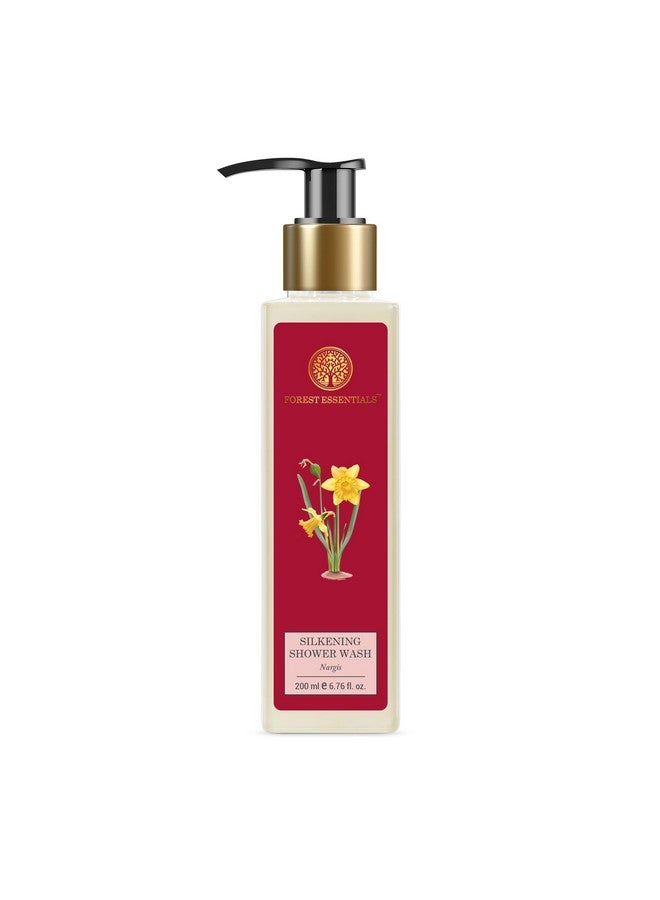 Silkening Shower Wash Nargis Ayurvedic Natural Body Wash For Soft Smooth Skin Paraben Free & Sulphate Free Shower Gel