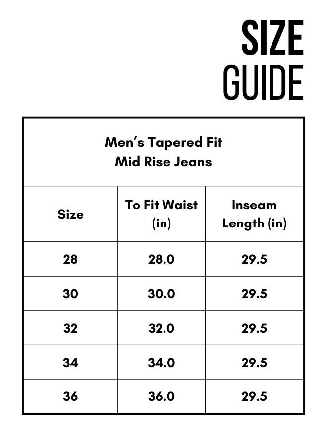 Indigo Tapered Fit Mildly Distressed Jeans for Men, Cotton