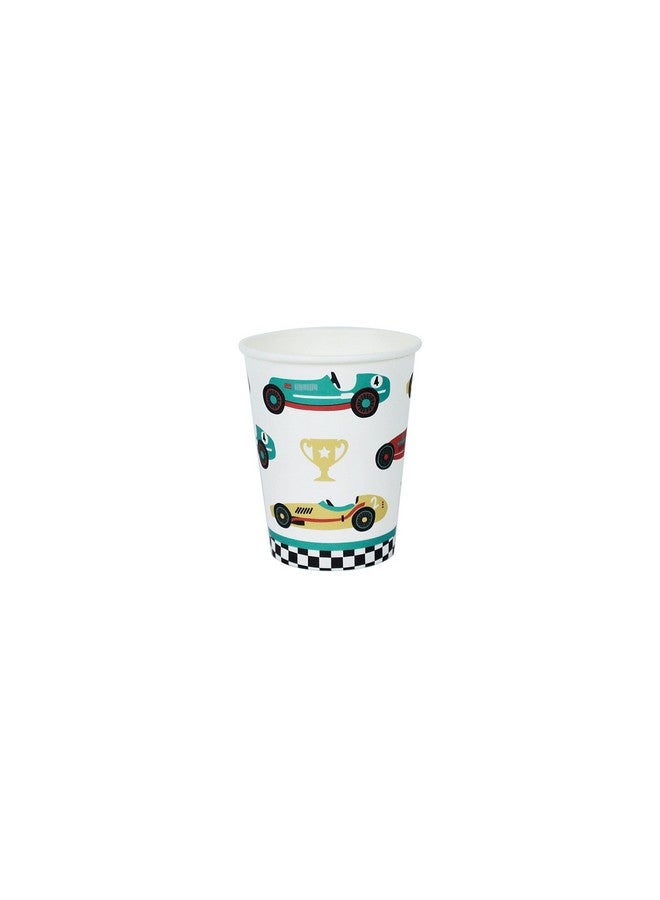 Vintage Race Car Party Cups 12 Ct Paper Cups Race Car Party Tableware Race Car Cups