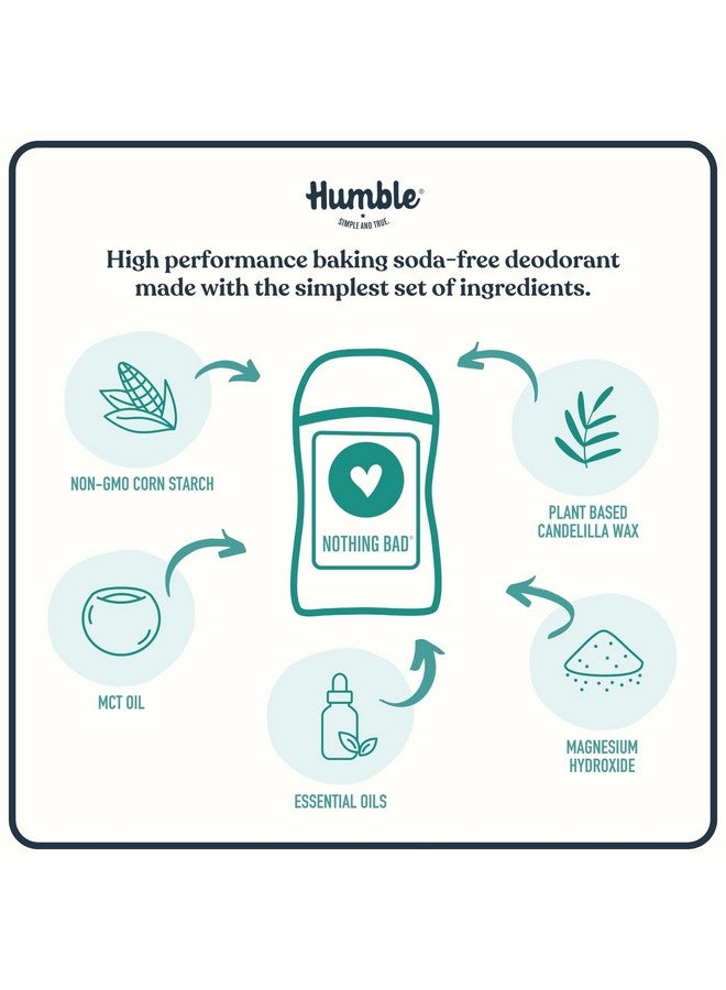 Humble Brands Aluminumfree Deodorant Vegan And Cruelty Free Formulated For Sensitive Skin Moroccan Rose 2.5 Ounce (Pack Of 1)