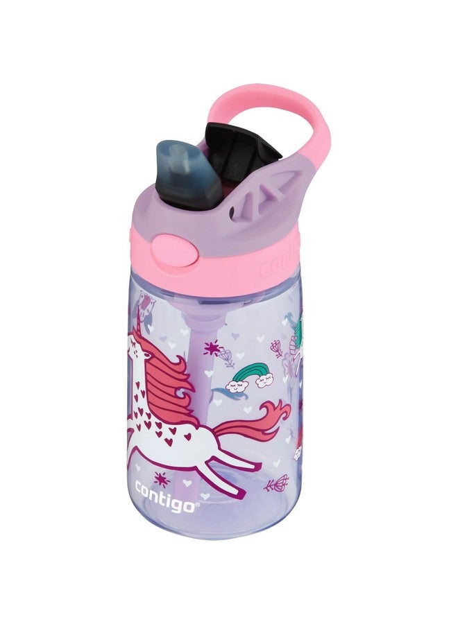 Kid'S 14 Oz. Autospout Straw Water Bottle Lavender/Unicorns