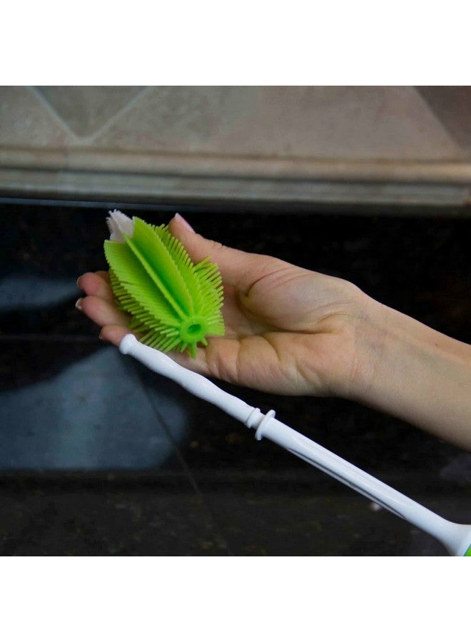 2In1 Silicone Bottle Brush Green