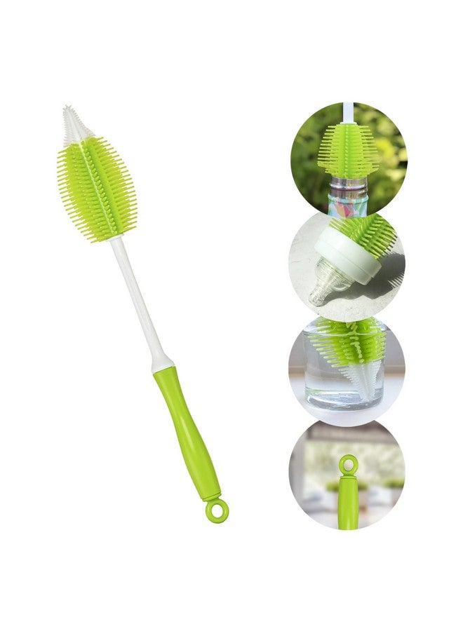 2In1 Silicone Bottle Brush Green