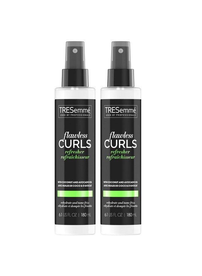 Conditioner Leavein Spray Flawless Curls Refresher Spray With Coconut & Avocado Oil For Hair Antifrizz Hair Products Curly Hair Conditioner Scented 6.1 Oz (Pack Of 2)