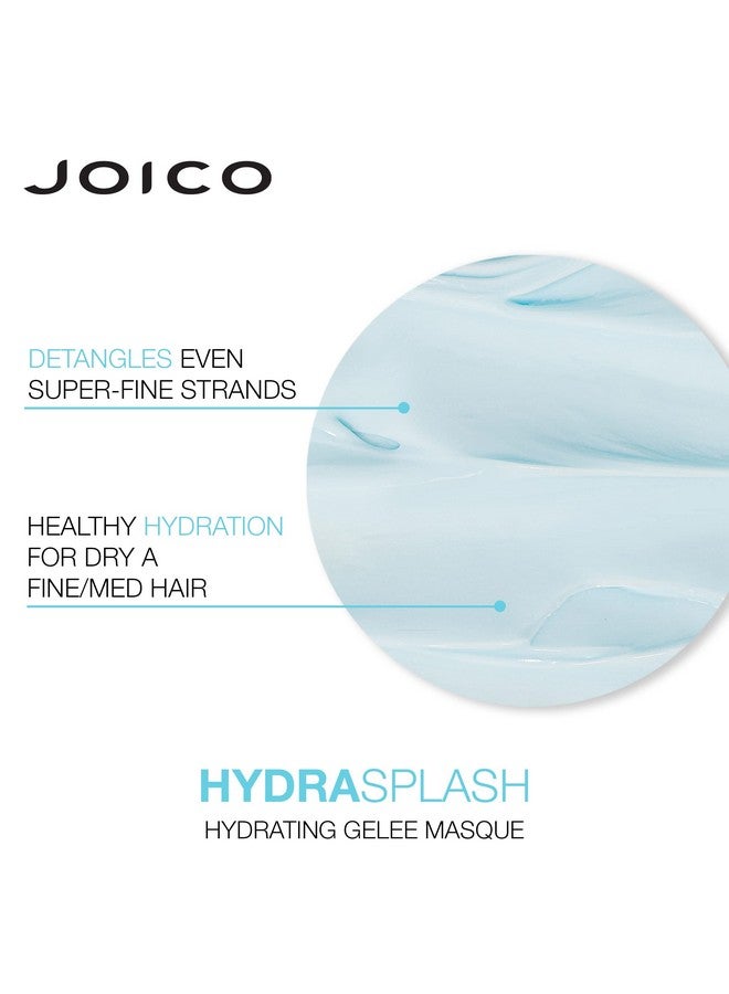 Hydrasplash Hydrating Gelée Masque For Fine Medium Dry Hair Replenish Hydration Boost Shine With Sea Kelp & Coconut Water 5.07 Fl Oz