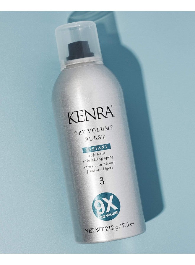 Kenra Dry Volume Burst 3 Instant Volume Hairspray Soft Hold Volumizing Spray Dry Application All Hair Types 7.5 Oz