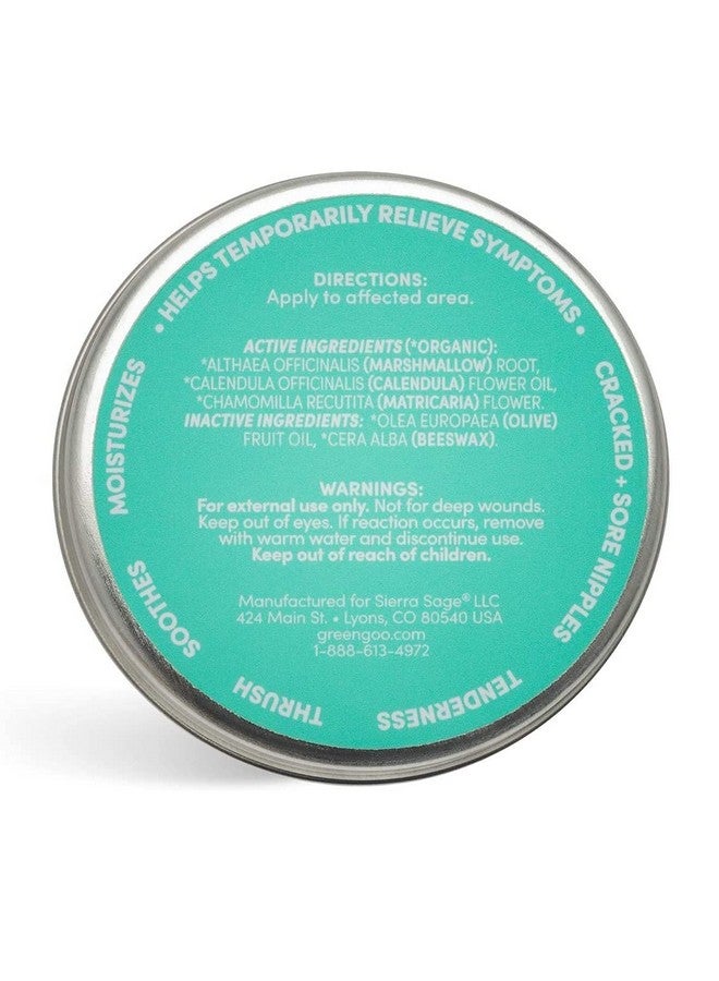 All Natural Nursing Comfort Salve For Breastfeeding Cracked And Sore Nipples 1.82 Ounce Large Tin