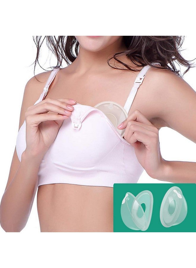 Upgrade Version Breast Shells Nipple Shield With Antiflow Stopper Therapy Comfort For Sore Leaking Breast Afeeding Nursing Mother Bpa Free Food Grade Silicon Breastmilk Saving (2 Shells)