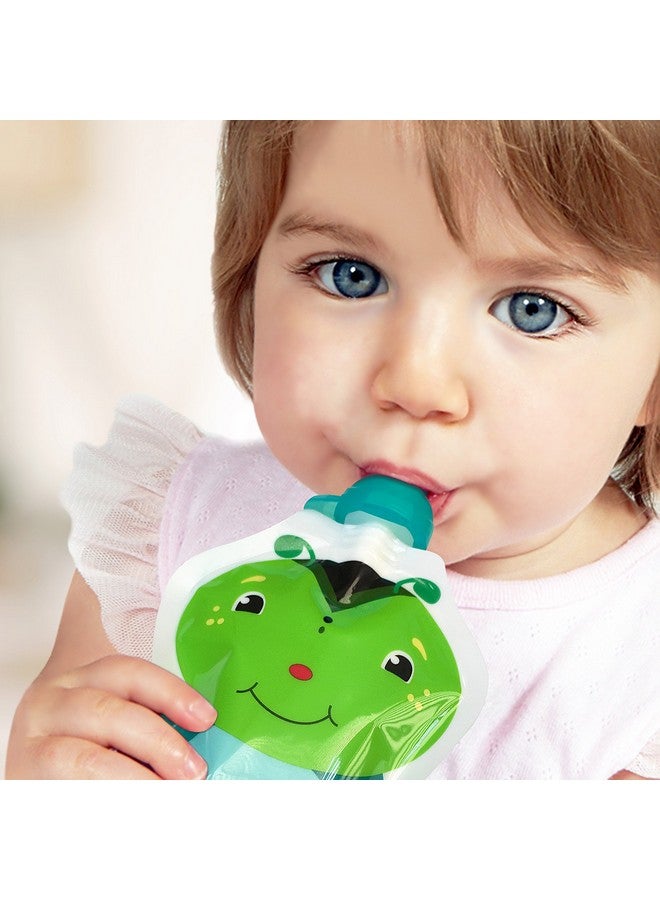 Softsip Food Pouch Tops 4 Colors + White Case Prevent Spills And Protect Childs Mouth