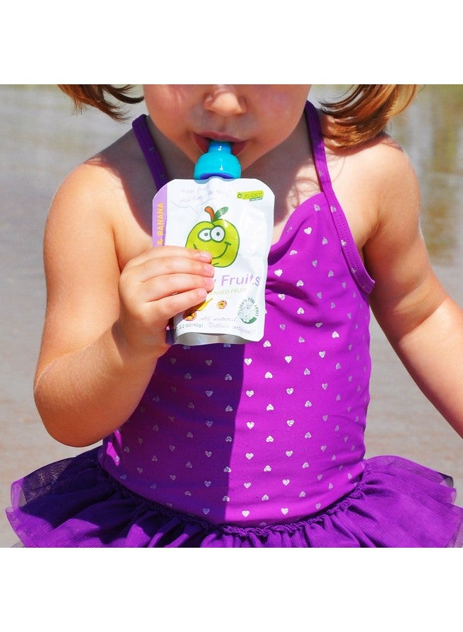 Softsip Food Pouch Tops 4 Colors + White Case Prevent Spills And Protect Childs Mouth
