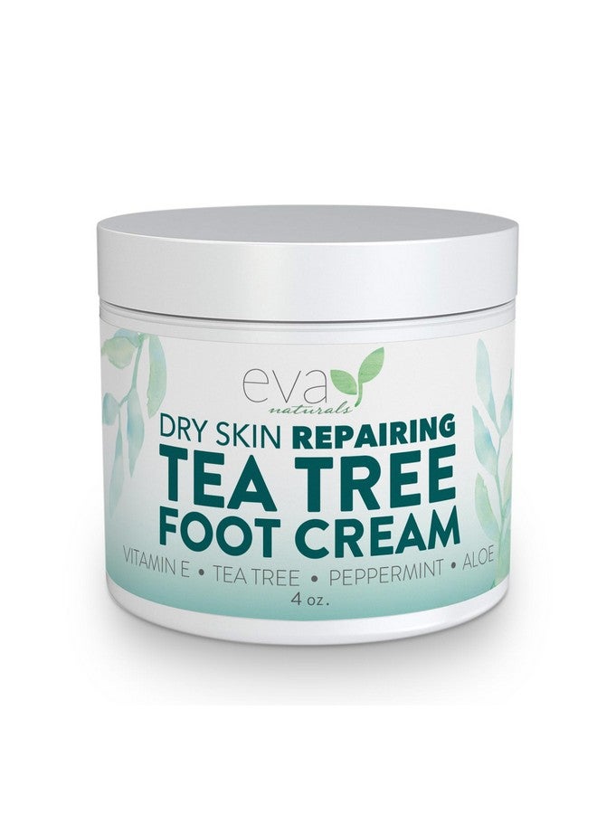 Tea Tree Foot Cream Foot Lotion With Peppermint Menthol And Spearmint Soothing Foot Cream Treatment For Dry Cracked Heels And Feet