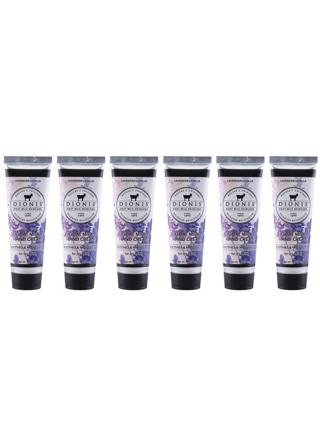 Goat Milk Skincare Scented Hand Cream (1 Oz) Set Of 6 Made In The Usa Crueltyfree And Parabenfree (Lavender Vanilla)…