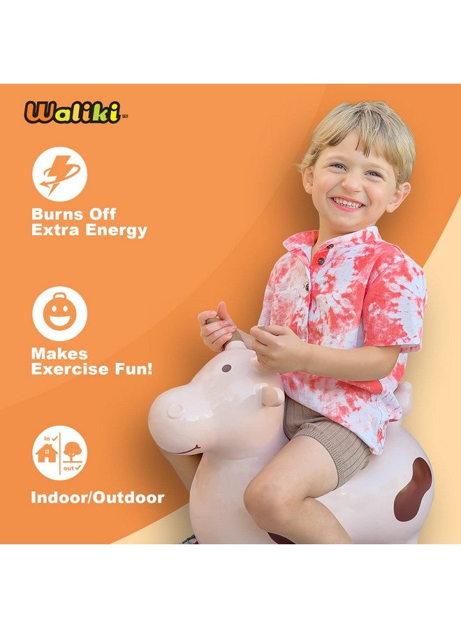 Bouncy Horse Hopper Baby First Birthday Gift 18 Month 1 2 3 Year Old Benny The Jumping Bull Inflatable Hopping Pony For Kids