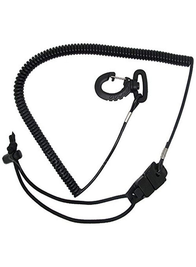 Surfing Surfboard Sup Coil Paddle Leash Cord With Quick Release Buckles And Clips