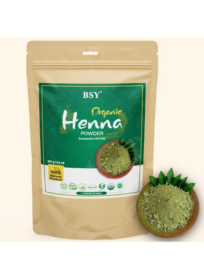 Organic 100% Natural And Pure Henna Powder Lawsonia Inermis (Henna) For Hair Colour 227G / 0.5 Lb Natural Henna Powder Mehendi Powder Hair Care Powder