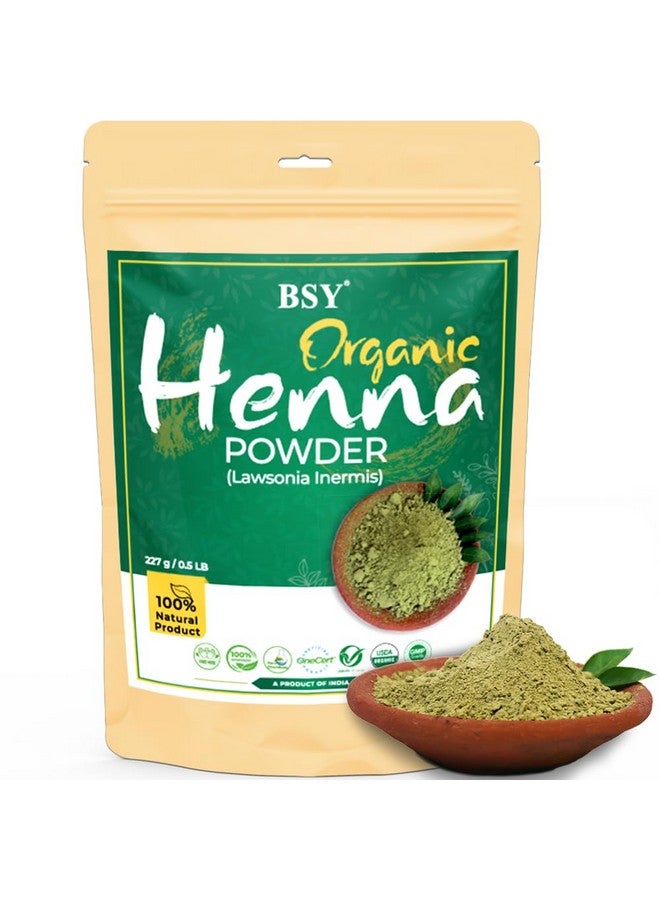 Organic 100% Natural And Pure Henna Powder Lawsonia Inermis (Henna) For Hair Colour 227G / 0.5 Lb Natural Henna Powder Mehendi Powder Hair Care Powder