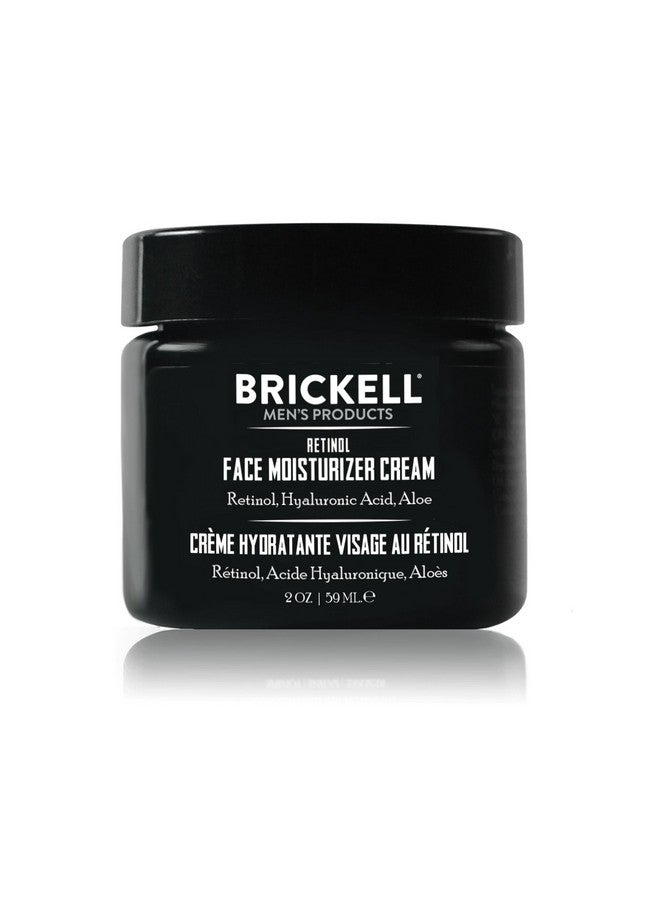 Brickell Men'S Retinol Face Moisturizer Cream For Men Natural & Organic Antiwrinkle Face Night Cream With Retinol & Hyaluronic Acid To Reduce Fine Lines And Even Skin Tone Fragrancefree 2 Ounce