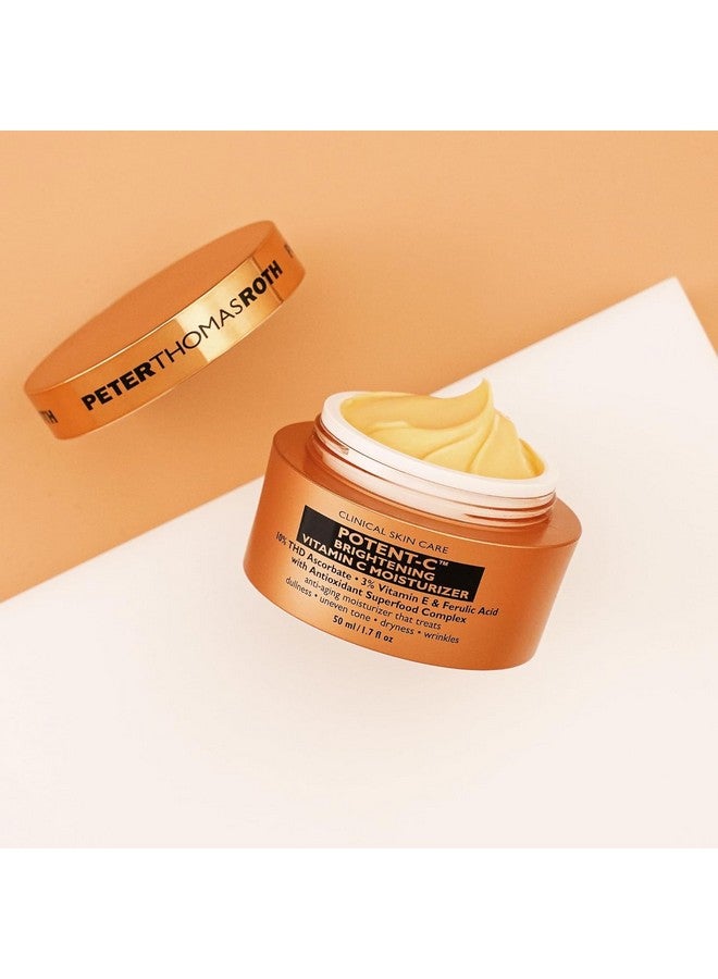 Potentc Brightening Vitamin C Moisturizer For Dullness Uneven Skin Tone Dark Spots And Wrinkles Antioxidant Moisturizer