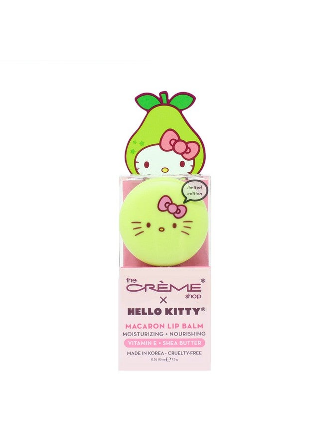 Hello Kitty Macaron Lip Balm Juicy Pear Flavored