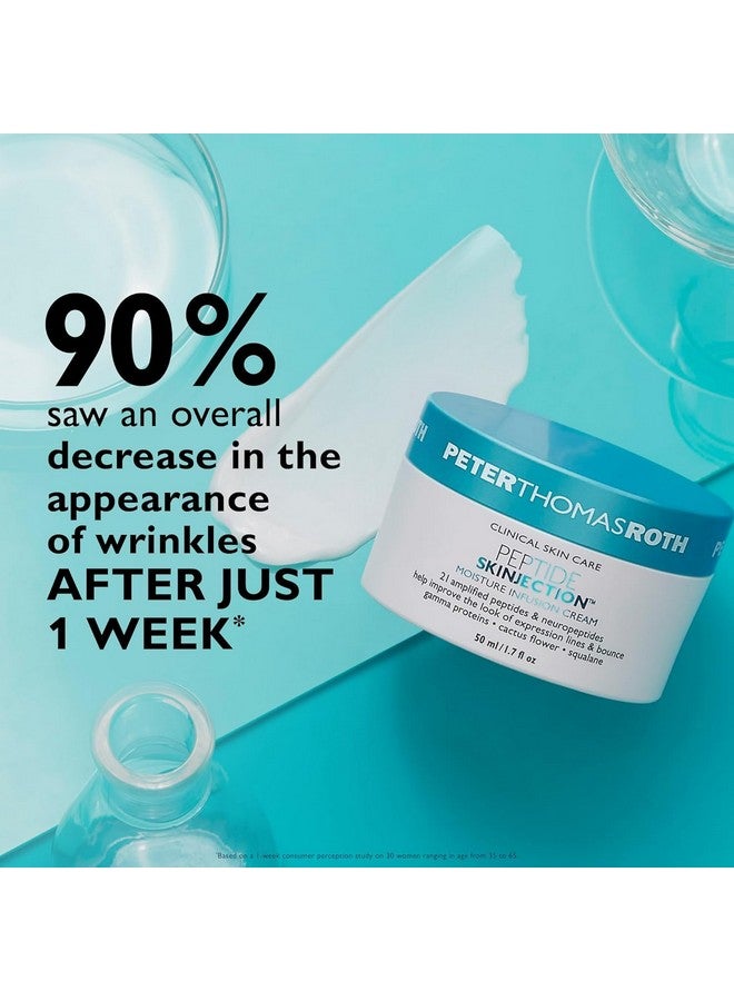 Refill Pod For Peptide Skinjection Moisture Infusion Cream 1.7 Fl Oz Jar For Loss Of Firmness And Elasticity Fine Lines & Wrinkles Dryness 21 Amplified Peptides & Neuropeptides