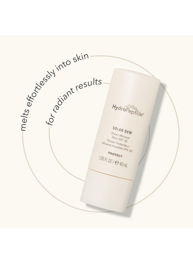 Solar Dew Sheer Mineral Melt Spf30 Facial Moisturizer Sunscreen & Primer 1.35 Ounce