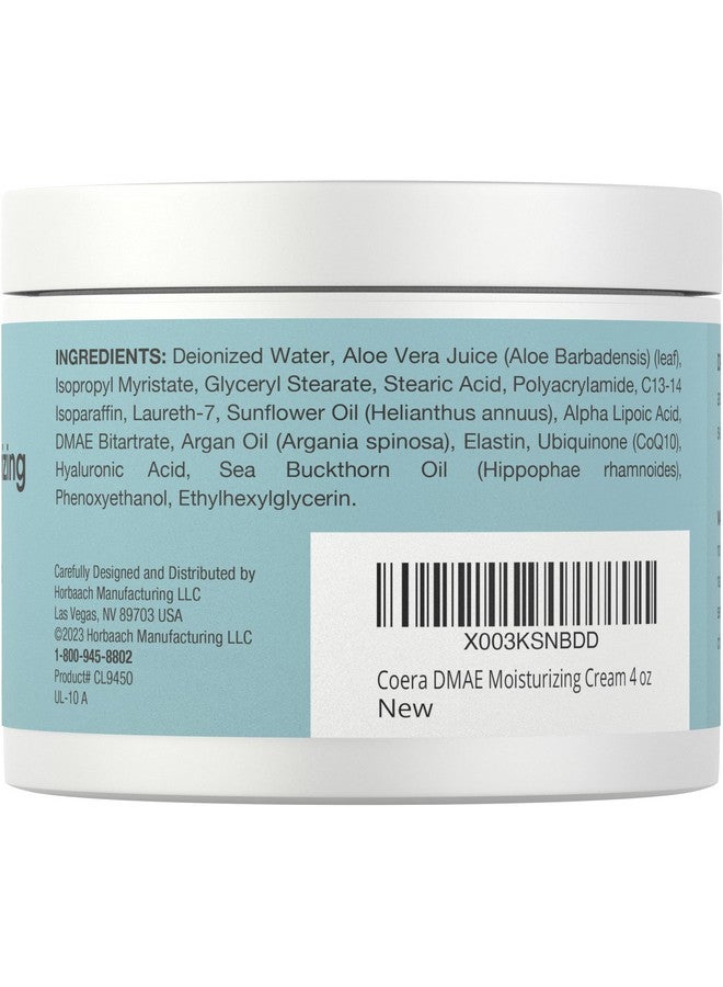 Dmae Moisturizing Cream 4 Oz With Alpha Lipoic Acid Hydrating & Firming For Skin & Face Free Of Parabens Sls And Fragrances