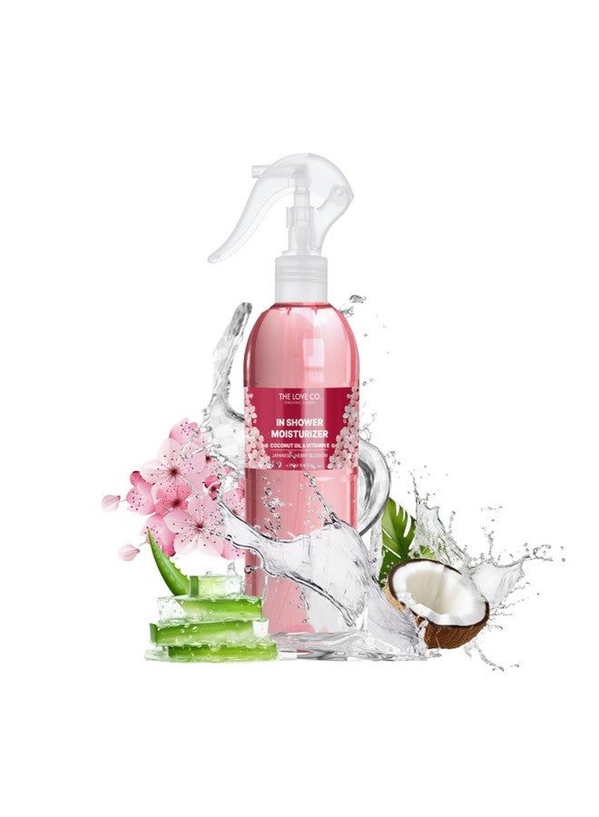 The Love Co Japanese Cherry Blossom Inshower Body Moisturizer Soothe Dry Itchy Skin Enhance Natural Glow Reduce Sun Damage Lightweight Formula For All Skin Types 250Ml