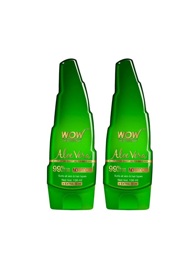 99% Pure Aloe Vera Gel For Face Skin & Hair 150Mlultimate Gel For Glowing Skinfor Both Men And Womenpack Of 2