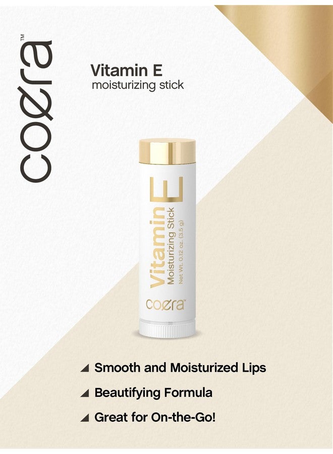 Vitamin E Moisturizing Stick For Lips .12 Oz (2 Pack) Hydrating & Nourishing Free Of Parabens Sls & Fragrances