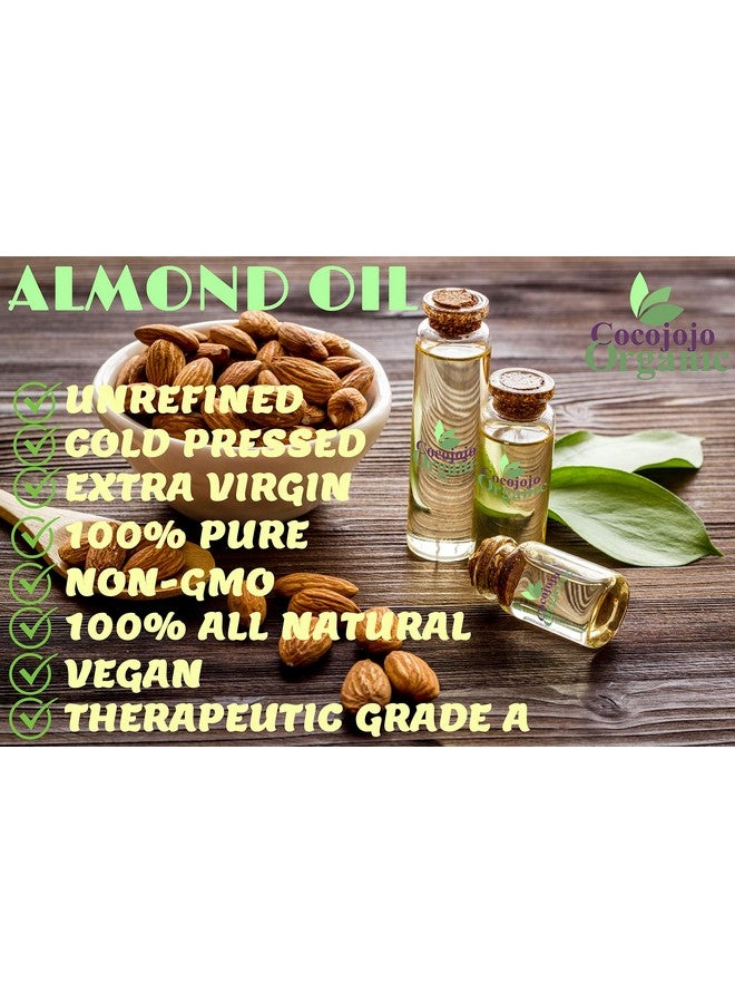 Bitter Almond Oil 32 Oz Pure Unrefined Cold Pressed Extra Virgin Non Gmo 100% All Natural Vegan Bulk Carrier Oil Perfect For Body Hair Face Skin Nails Facial Hair Diy Cosmetics