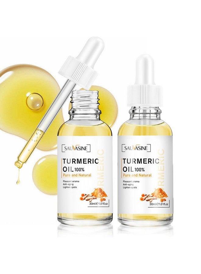 Turmeric Oil For Faceturmeric Root Extract With Ascorbic Acid Moisturizing Rejuvenatingsoothing Repair Skindark Spot Remover For Face (2Pcs)
