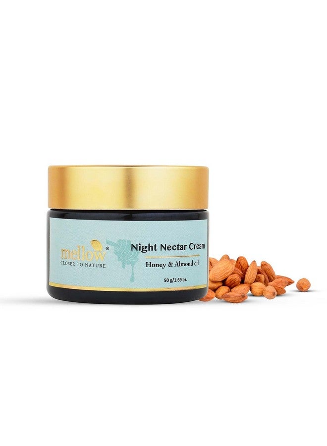 Herbal Night Nectar Cream With Almond Honey & Aloe Vera For Brightening & Lightening Skin Ayurvedic Creams For All Skin Types Sulphate & Paraben Free [50 Gm]