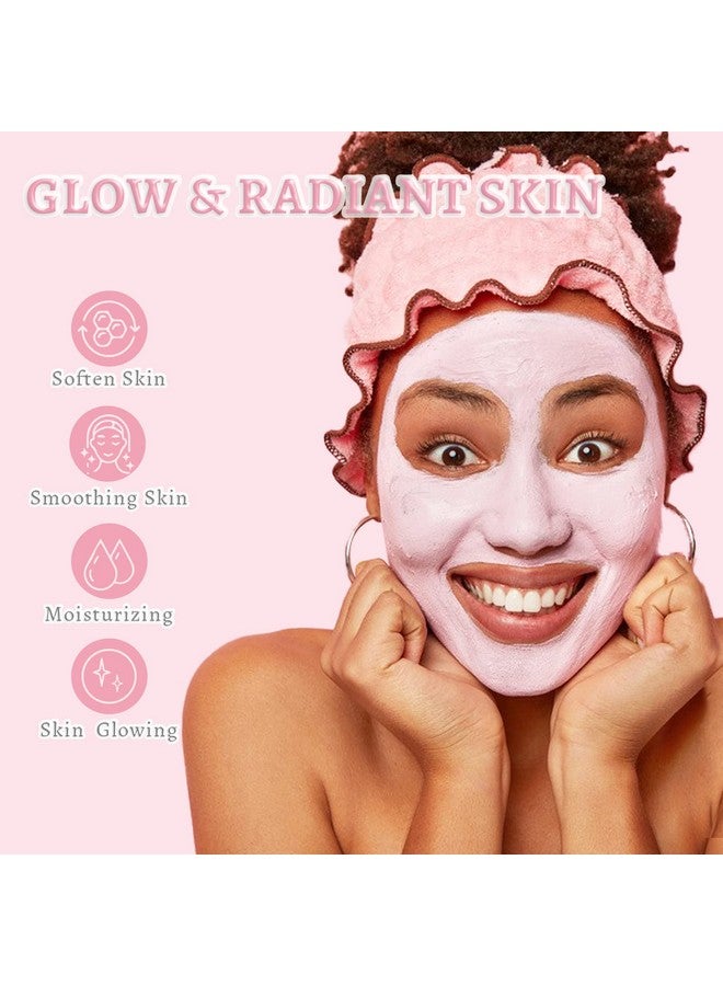 Rose Facial Mask Clay Mask With Kaolin Pink Clay Niacinamide Collagen Hyaluronic Acid For Moisturizing & Smooth Skin Pores Minimizers Blackhead Remover 4.23 Oz