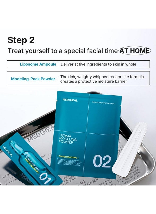 Derma Modeling Pack (Madecassoside) Relieving Blemish Marks For Clear Skin Easy Diy Home Spa Kits Hydrating Icy Jelly Mask For Skin Refreshment