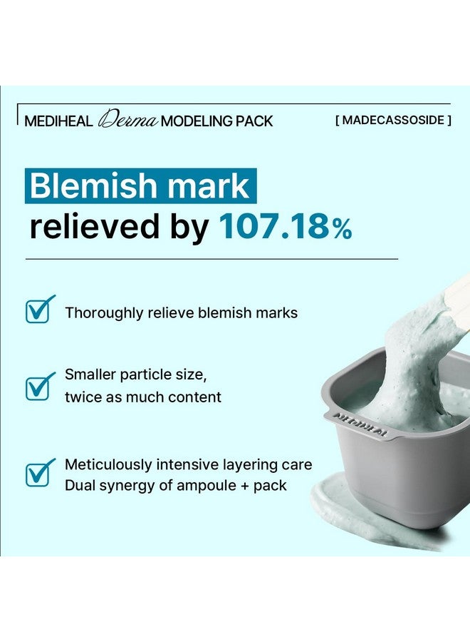 Derma Modeling Pack (Madecassoside) Relieving Blemish Marks For Clear Skin Easy Diy Home Spa Kits Hydrating Icy Jelly Mask For Skin Refreshment