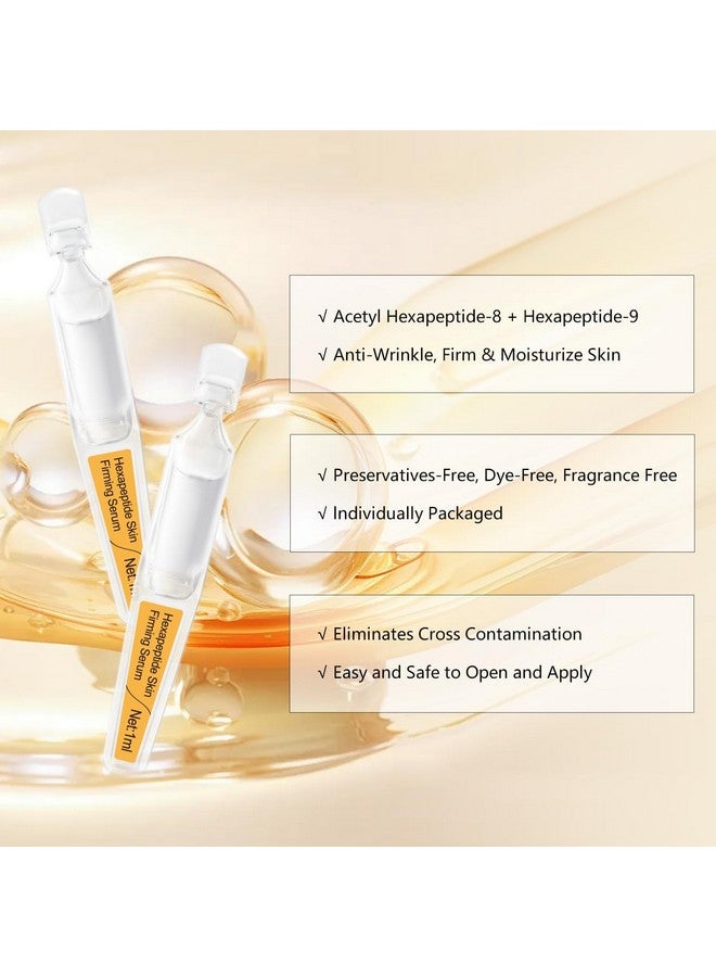 Antiaging Serum With Acetyl Hexapeptide8 Hexapeptide9，Hyaluronic Acid Moisturizing Hydrating And Antioxidant For Fine Lines 15 Pcs/Box Soft Ampoules