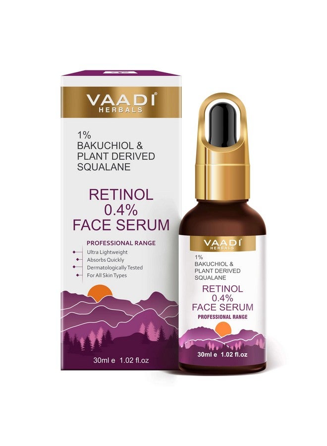 Retinol 0.4% Face Serum With 1% Baluchiol & Plant Derived Squalane