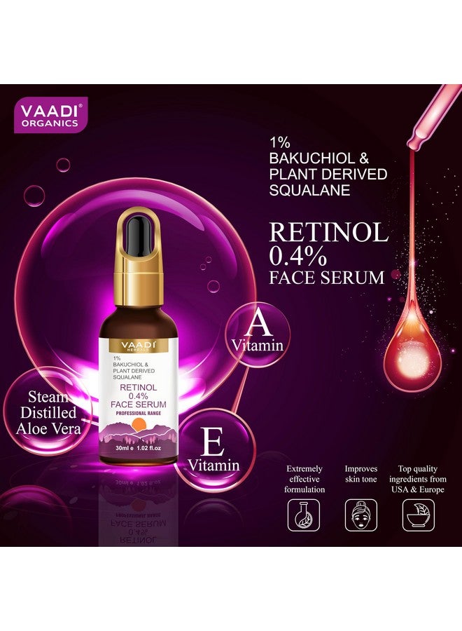 Retinol 0.4% Face Serum With 1% Baluchiol & Plant Derived Squalane