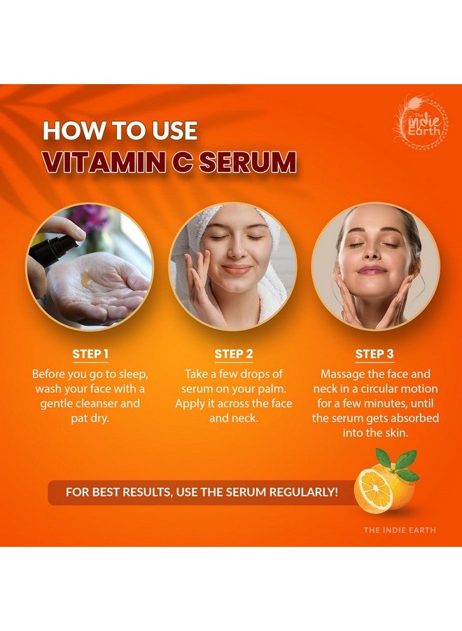 Vitamin C Serum With Turmeric Vitamin E Vegan Hyaluronic Acid Ferulic Acid And Vegan Glutathione Acid Serum (30 Ml) Best Vitamin C Serum Best Fairness Serum