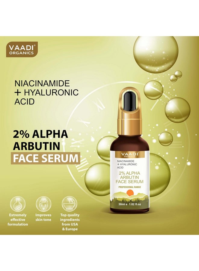 2% Alpha Arbutin Face Serum With Niacinamide & Hyaluronic Acid