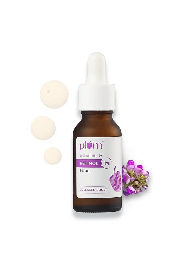 1% Retinol Antiaging Night Face Serum With Bakuchiol Boosts Collagen Reduces Fine Lines & Wrinkles For Women & Men Beginnerfriendly Suits All Skin Types 20 Ml