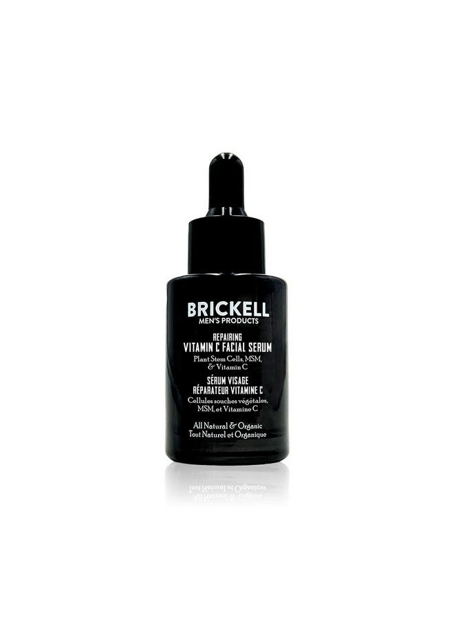 Brickell Men'S Anti Aging Vitamin C Serum For Face Repairing Night Face Serum For Men Natural And Organic Hyaluronic Acid Serum For Face To Diminish Wrinkles And Reduce Redness 1 Ounce Scented