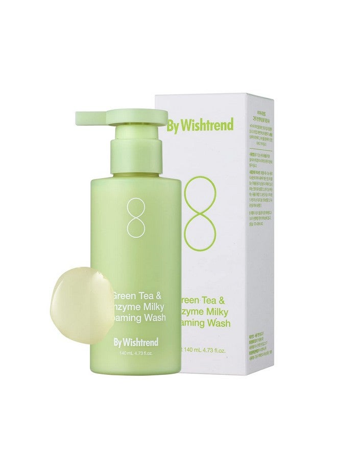 ] Green Tea & Enzyme Milky Foaming Wash 140G Papain Grain Milk Complex Hydrating Pore Cleansing For Sensitive