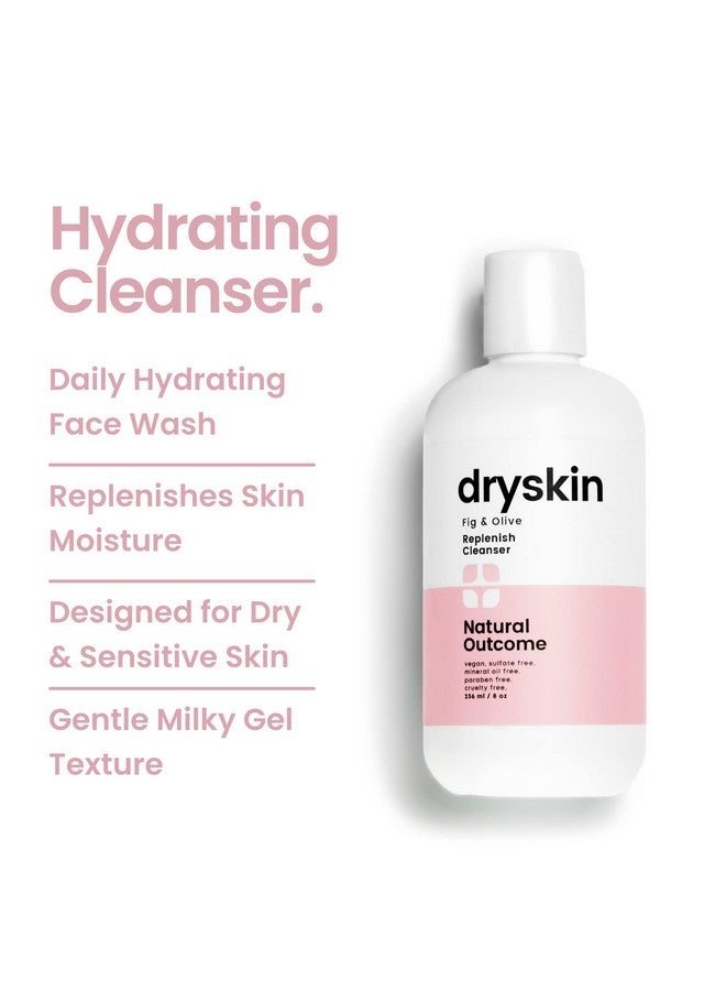 Dry Skin Face Wash Daily Facial Cleanser Restores Skins Hydration Hydrating Fig And Olive Face Wash Gentle Relief For Dry Irritated & Itchy Skin