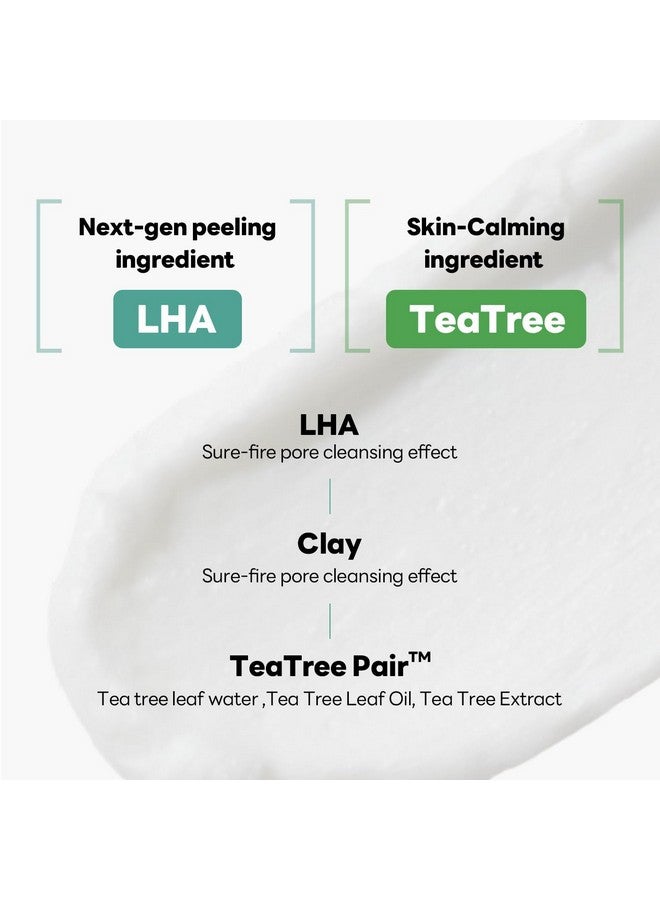 Teatree Pore Whip Cleanser Special Set (6.76 Fl Oz + 1.69 Fl Oz) Fresh And Revitalized Complexion Pore Cleanser With Lha & Kaolin